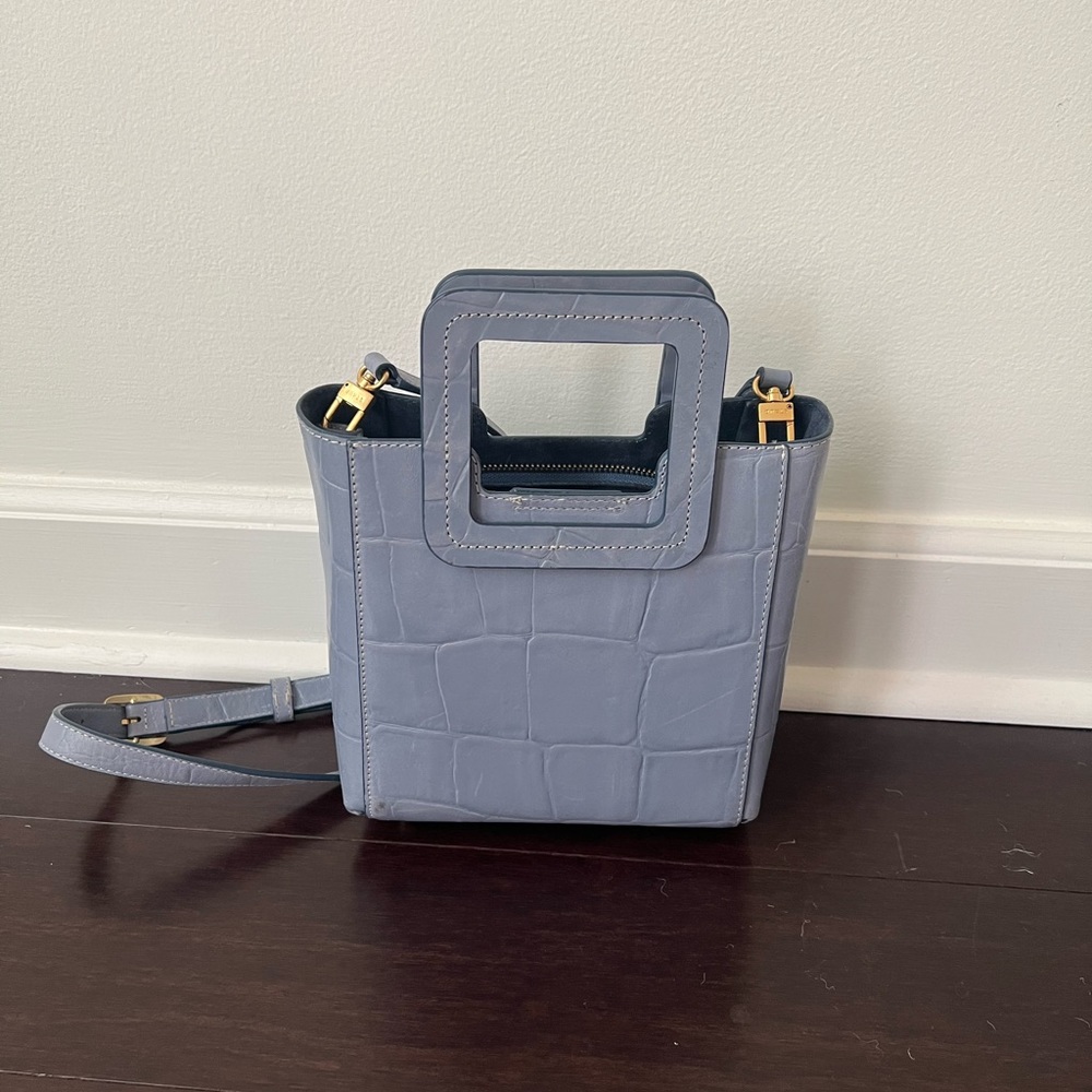 Staud blue crossbody tote